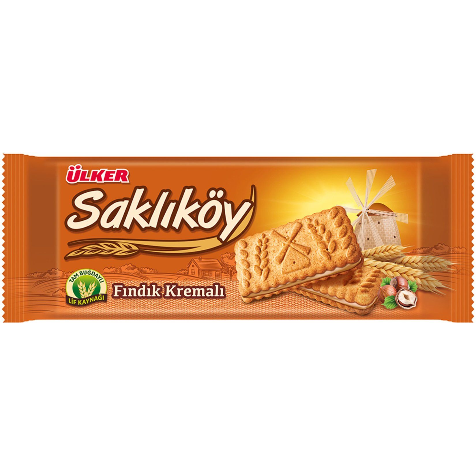 ÜLKER SAKLIKÖY FINDIK KREMALI BİSKÜVİ 100GR