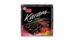 ETİ KARAM BİTTER A.FISTIKLI ÇİLEKLİ KARE 60GR