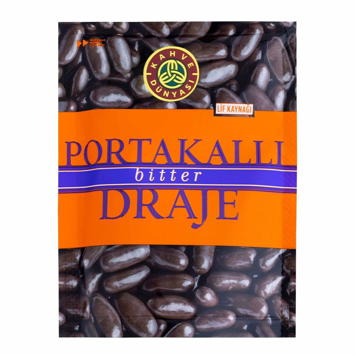 KAHVE DÜNYASI PORTAKALLI BİTTER DRAJE 60GR