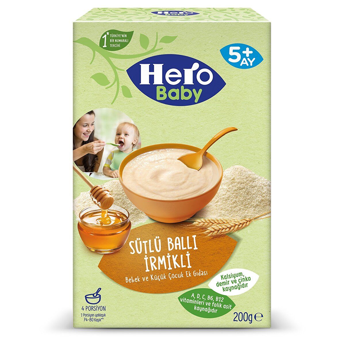HERO BABY SÜTLÜ BALLI İRMİKLİ 200GR