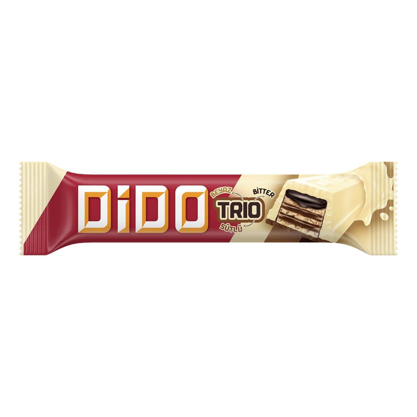 DİDO TRİO BEYAZ-SÜTLÜ-BİTTER AROMALI (36,5GR)