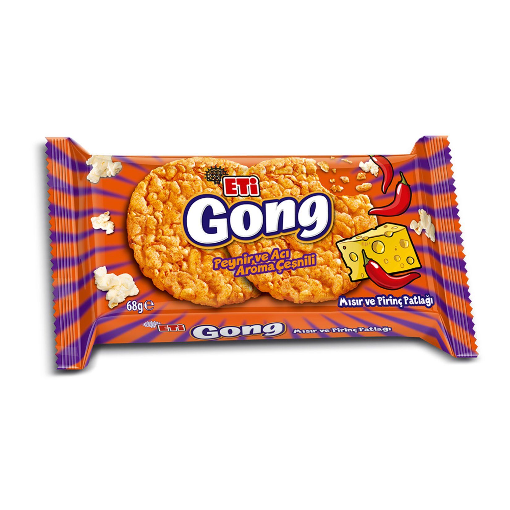 ETİ GONG PEYNİR VE ACI AROMA ÇEŞNİLİ (34GR)
