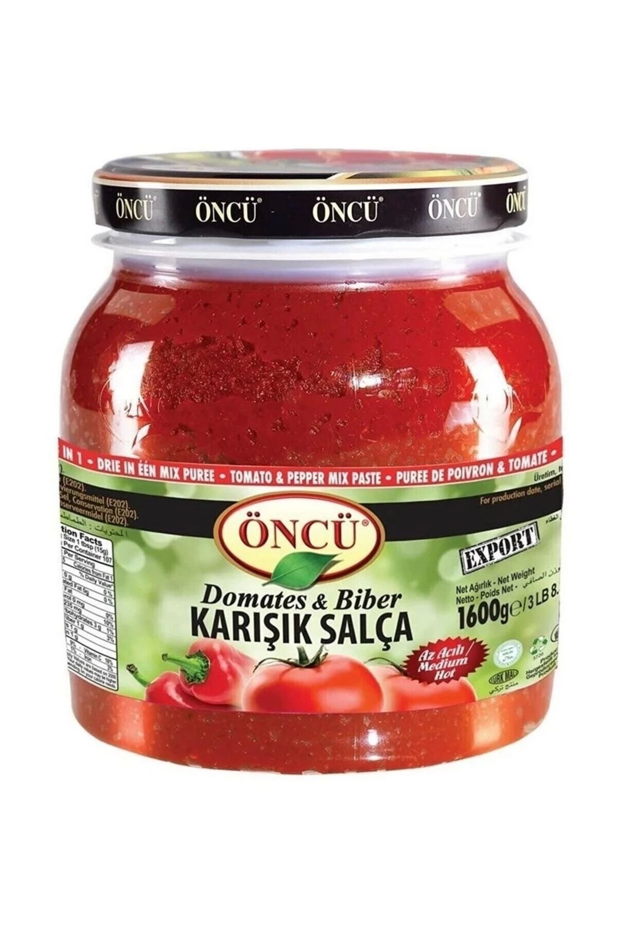 ÖNCÜ KARIŞIK SALÇA 1600GR