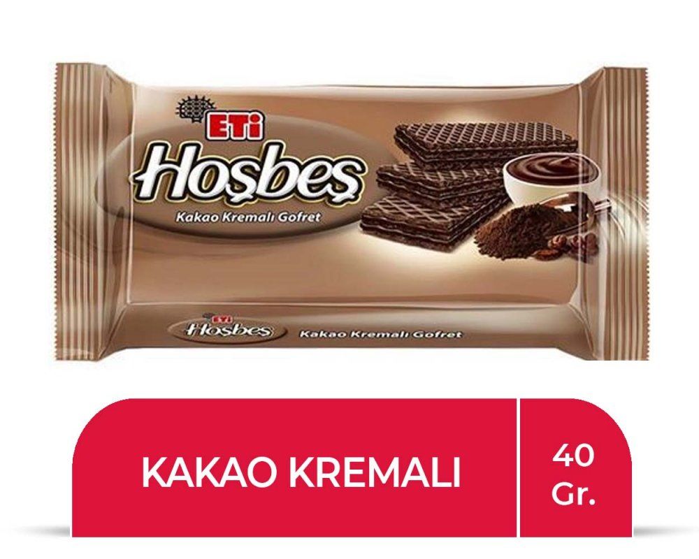 ETİ HOŞBEŞ KAKAOLU GOFRET (40GR)