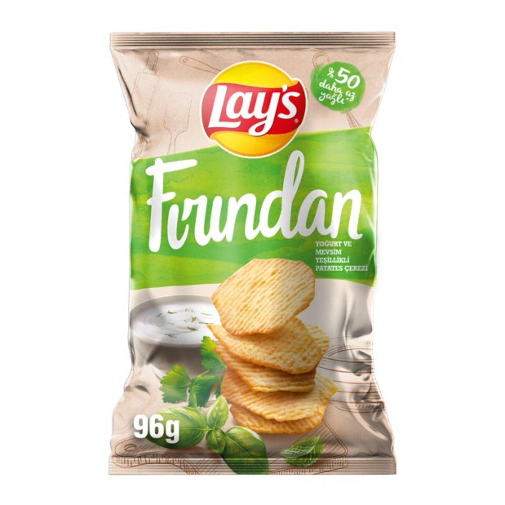 LAYS FIRINDAN YOĞURT VE MEVSİM YEŞİLLİKLİ (145G)