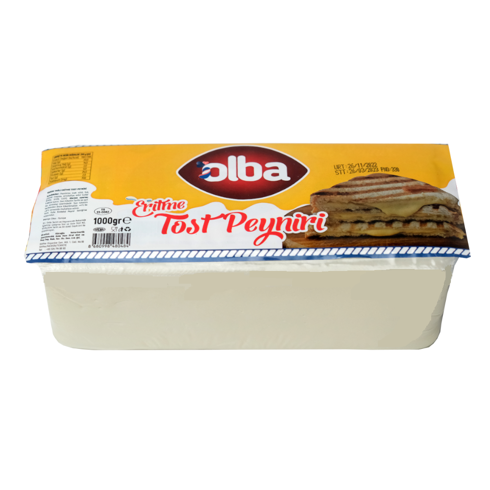 OLBA ERİTME TOST PEYNİRİ Y. YAĞLI 1000 GR