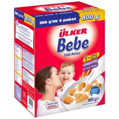 ÜLKER BEBE BİSKÜVİ 4*200GR