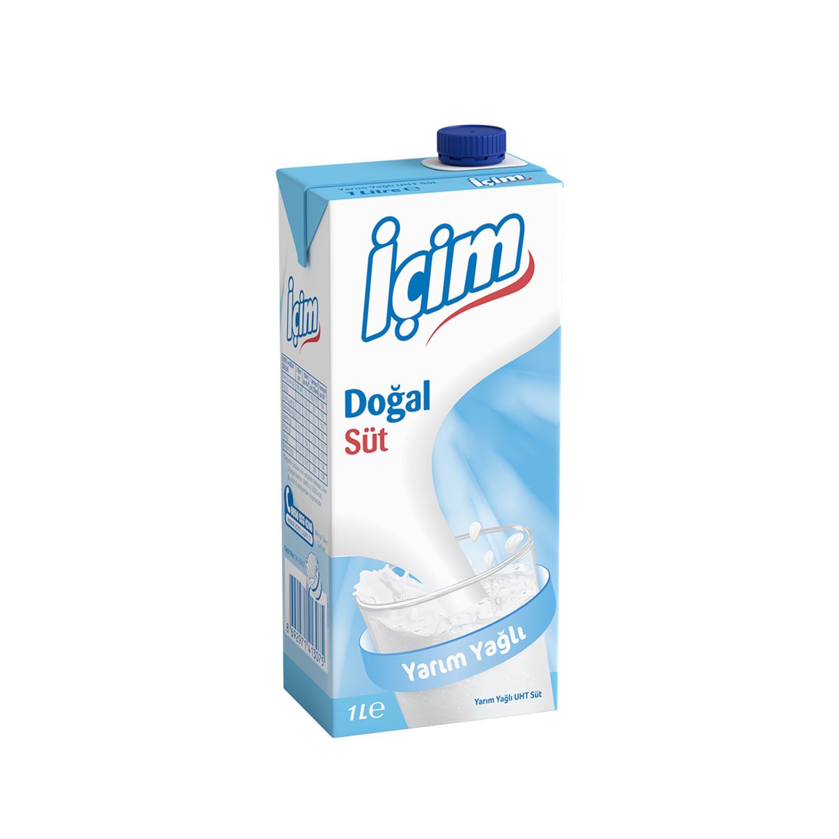 İÇİM SÜT YARIM YAĞLI 1 LT
