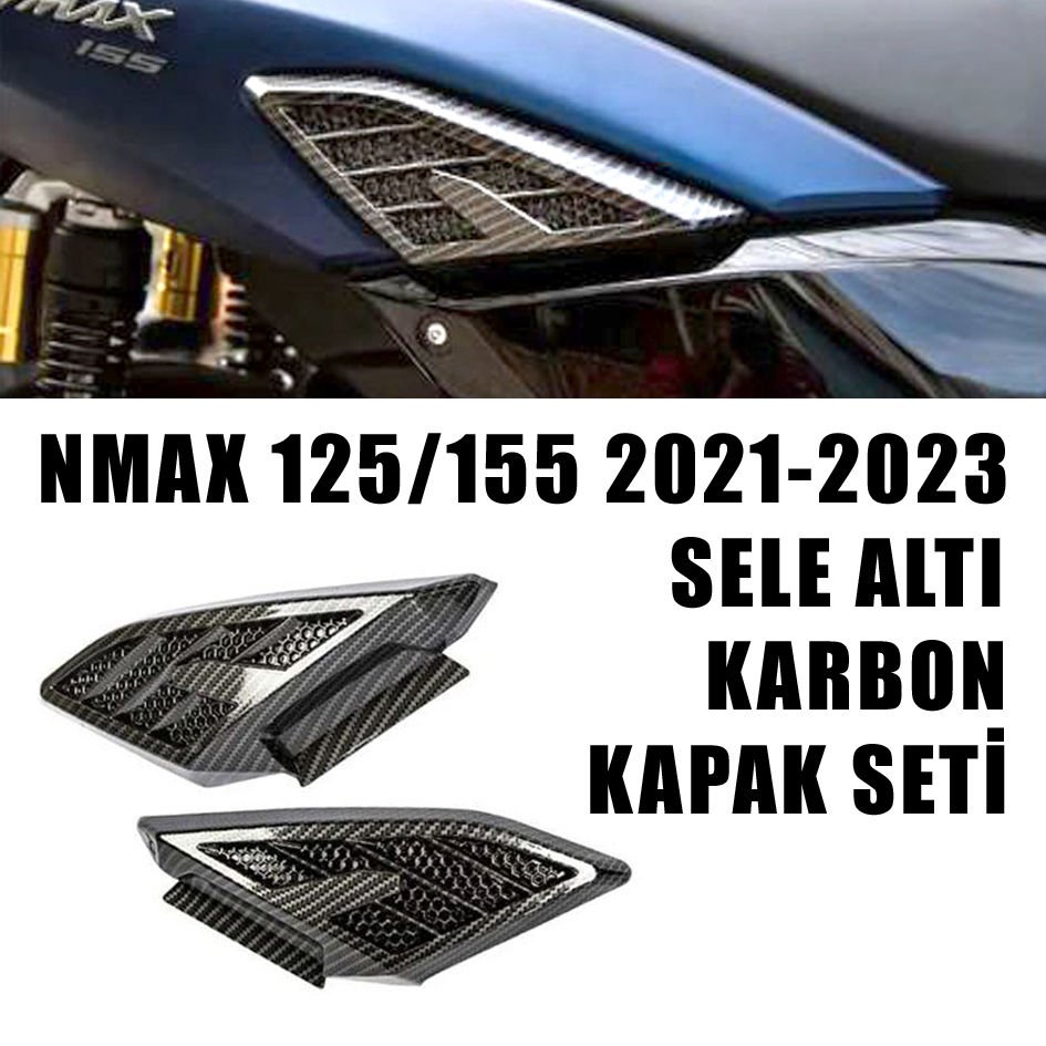 Yamaha Nmax 125/155 2021-2024 Sele Altı Karbon Kapak Seti