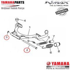 Nmax 125/155 2015-2020 Orijinal Orta Sehpa Mili ve Segmanı