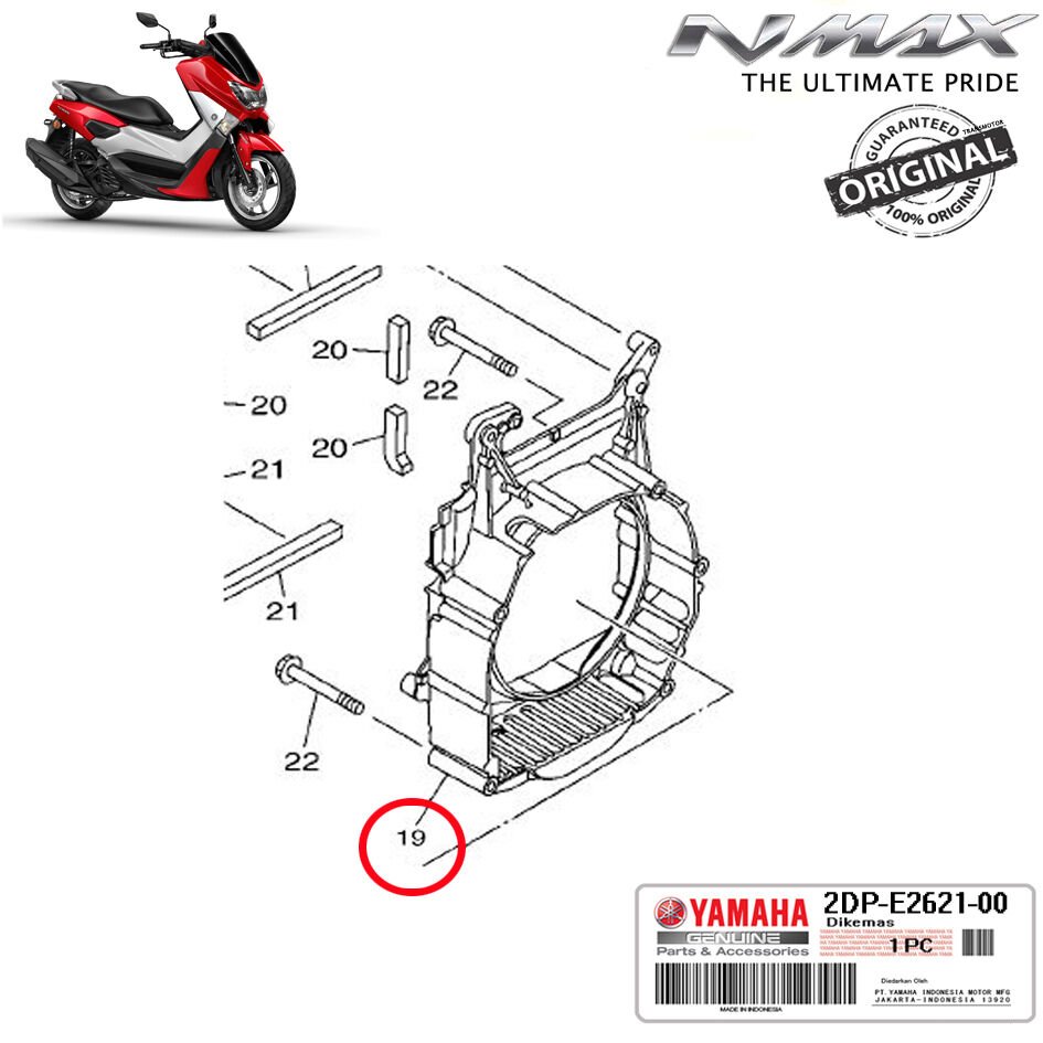 Nmax 125/155 2015-2020 Orijinal Radyatör Fan Kasası