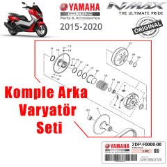 Nmax 125/155 2015-2020 Orijinal Komple Arka Varyatör Seti