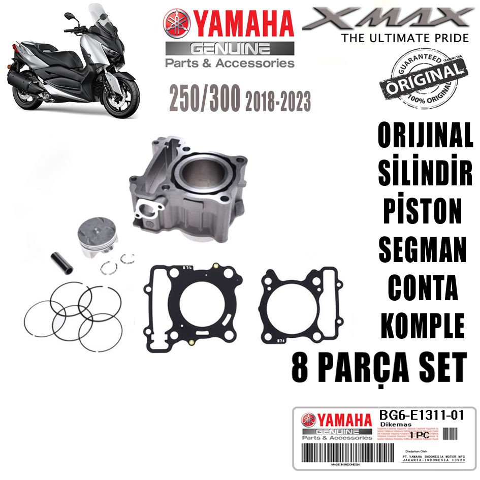 Xmax 250 2018-2024 Orijinal Silindir Piston Segman Conta Seti