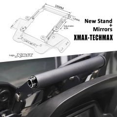 Xmax Techmax 250/300 2023-2024 Katlanır Ayna-Telefon Tutucu Bar Seti Ayna Kapatıcı Vida Hediyeli