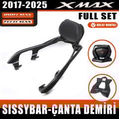 Yamaha Xmax Ironmax Techmax Sırt Dayama-Sissybar-Çanta Demiri Seti 2017-2025