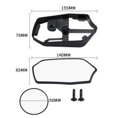 Yamaha Xmax Techmax 250/300 2023-2024-2025 Kör Nokta Dışbükey Ayna Seti