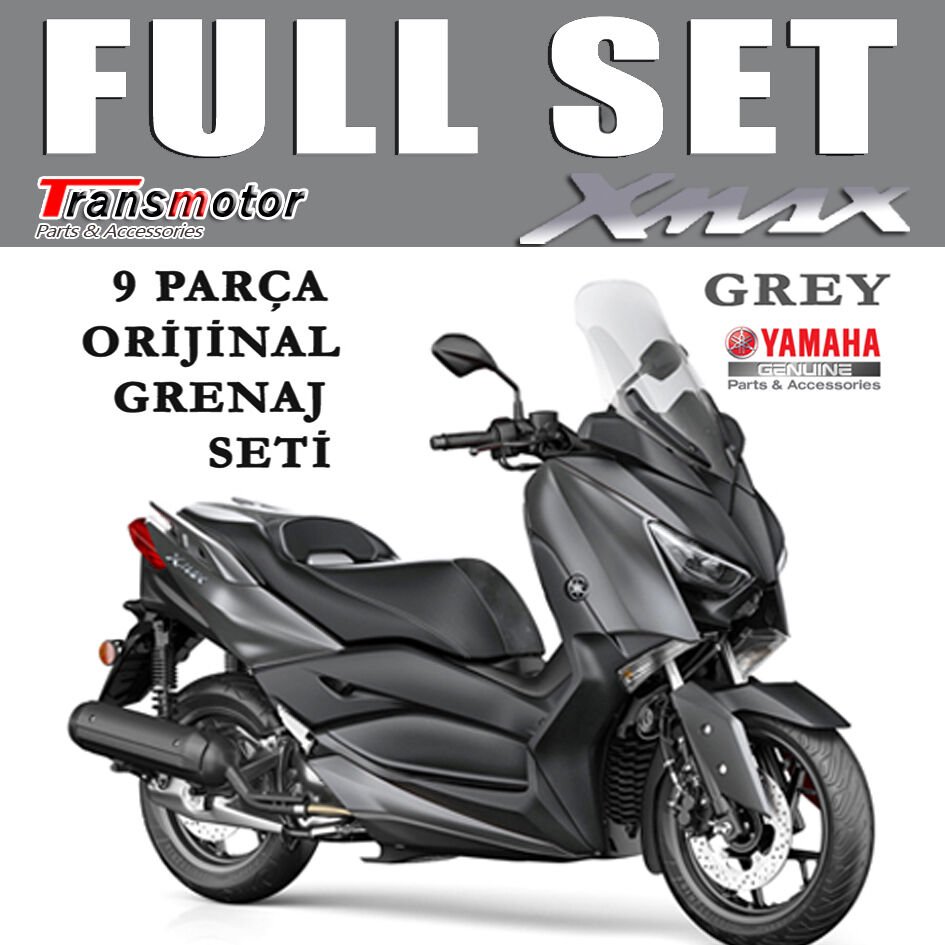Xmax 125/250/300/400 2018-2023 Orijinal Grenaj Seti Füme Koyu Gri
