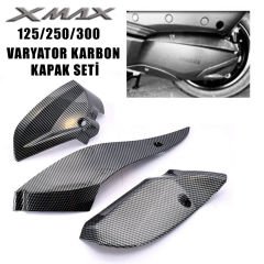 Xmax Ironmax Techmax 125/250/300 2018-2022 Varyatör Aksesuar Karbon Kapak Seti
