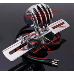 Chopper Cafe Racer Bobber Vintage Arka Stop Metal Krom Izgaralı