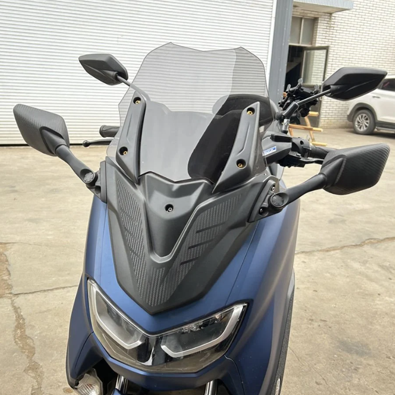 Nmax 125/155 2021-2024 Katlanır Ayna Spoyler Ve Siperlik Cam Seti 44cm, Ayna Kapatma Vida Hediyeli