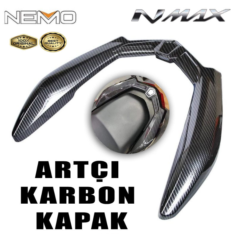 Nmax 125/155 2021-2024 Artcı Tutacak Karbon Kapak