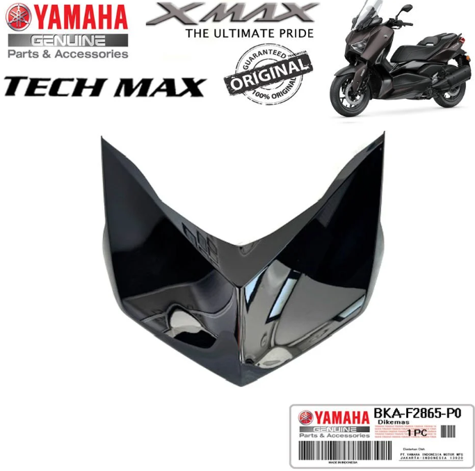 Orijinal XMAX TECHMAX 2023-2024 Far Üstü Panel Parlak Siyah