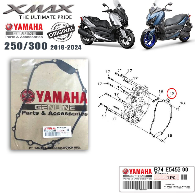 Orijinal XMAX 250/300 2018-2024 Karter Contası