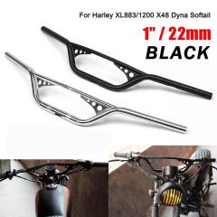 Chopper Cafe Racer Gidon/Direksiyon 22mm Siyah Renk