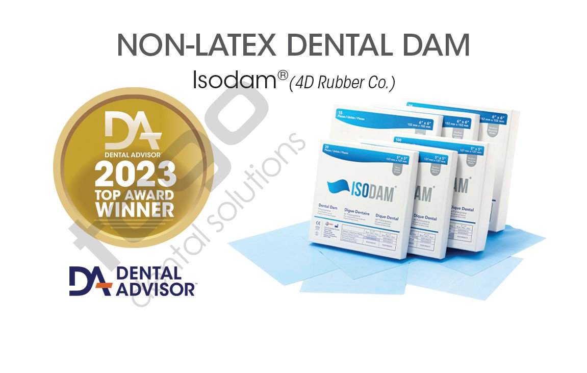4D Rubber ISODAM Non-Latex Rubber Dam - Medium - Mavi - 6'' x 6'' - 15 adet