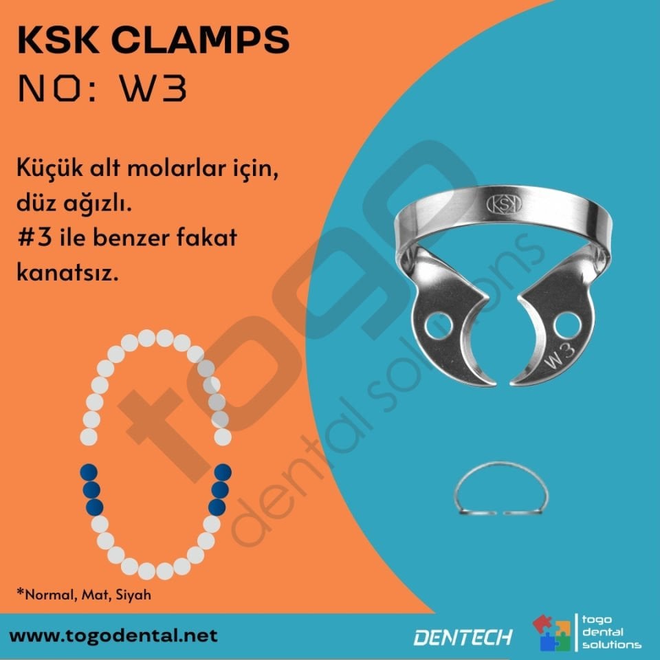 KSK Clamps No:W3 _ Molar Klemp