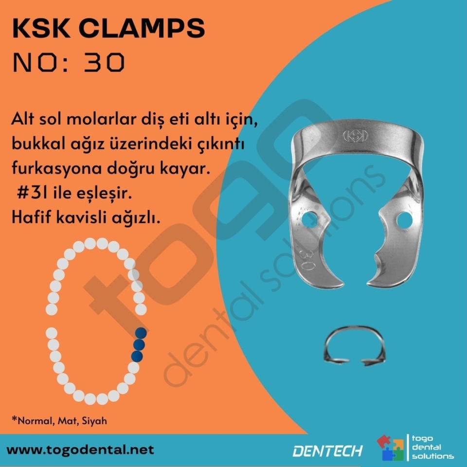KSK Clamps No:30_ Molar Klemp