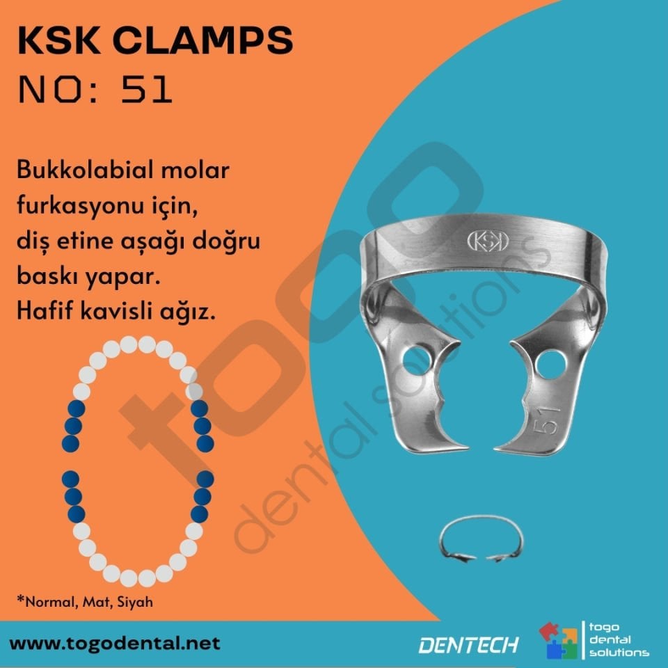 KSK Clamps No:51_ Molar Klemp