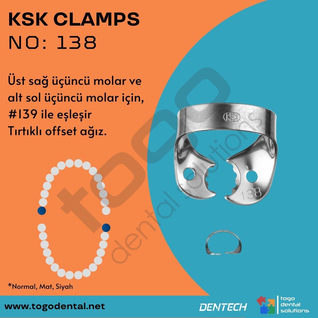 KSK Clamps No:138_ Molar Klemp
