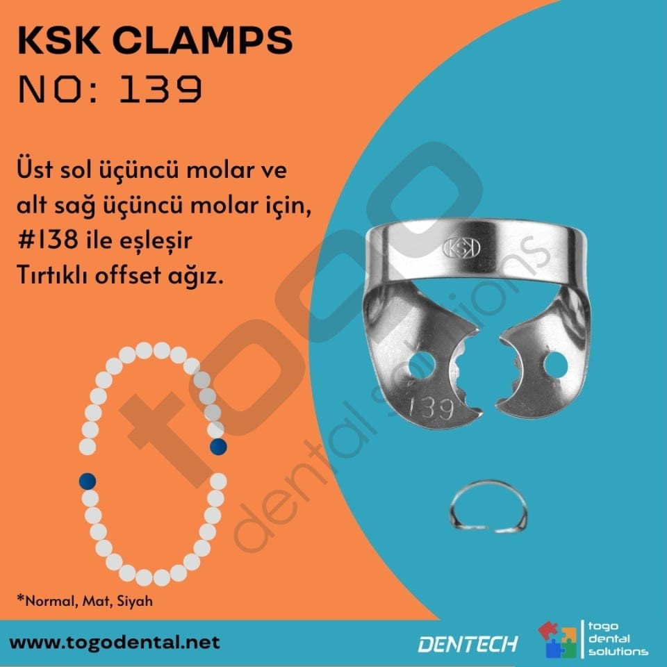 KSK Clamps No:139_ Molar Klemp