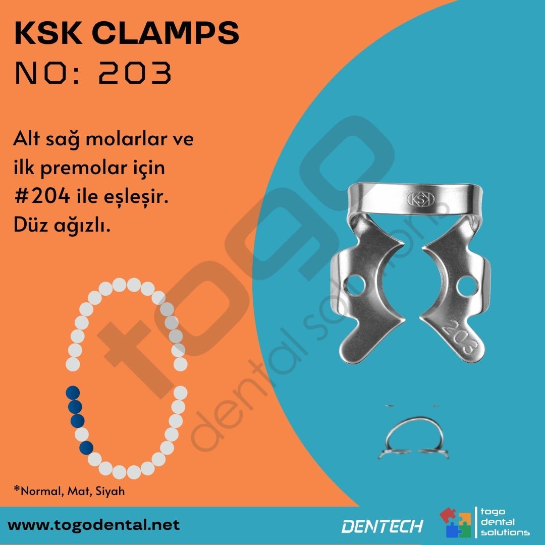 KSK Clamps No:203_ Molar Klemp
