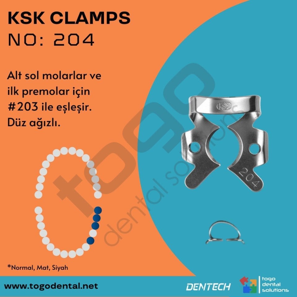 KSK Clamps No:204_ Molar Klemp