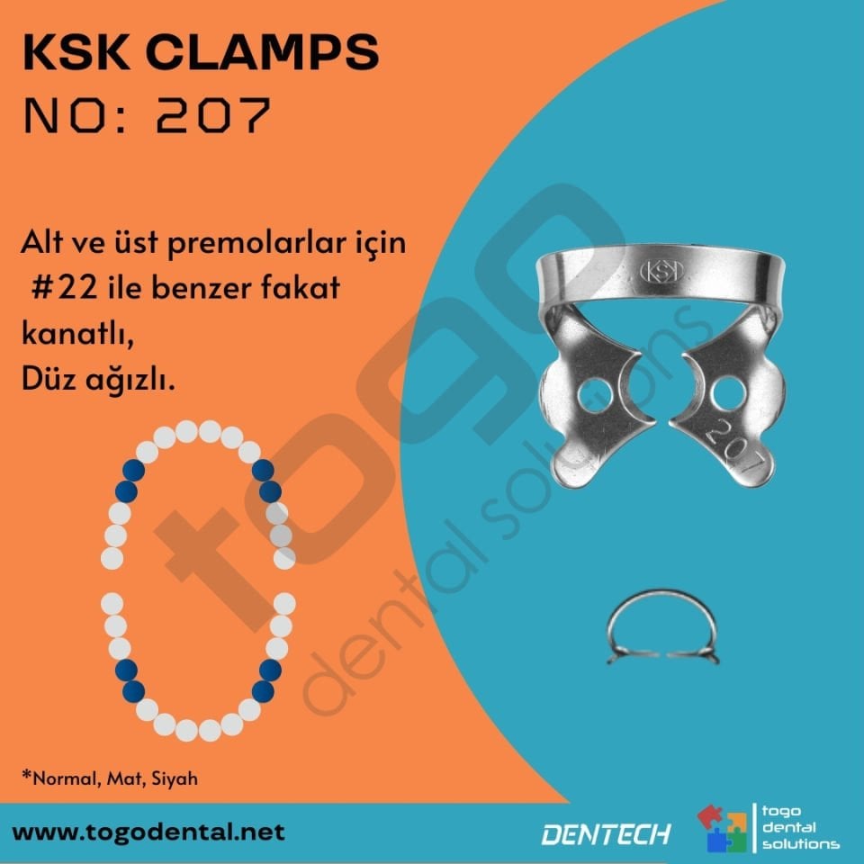 KSK Clamps No:207_ Premolar Klemp