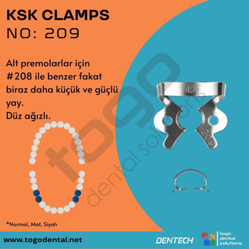 KSK Clamps No:209_ Premolar Klemp