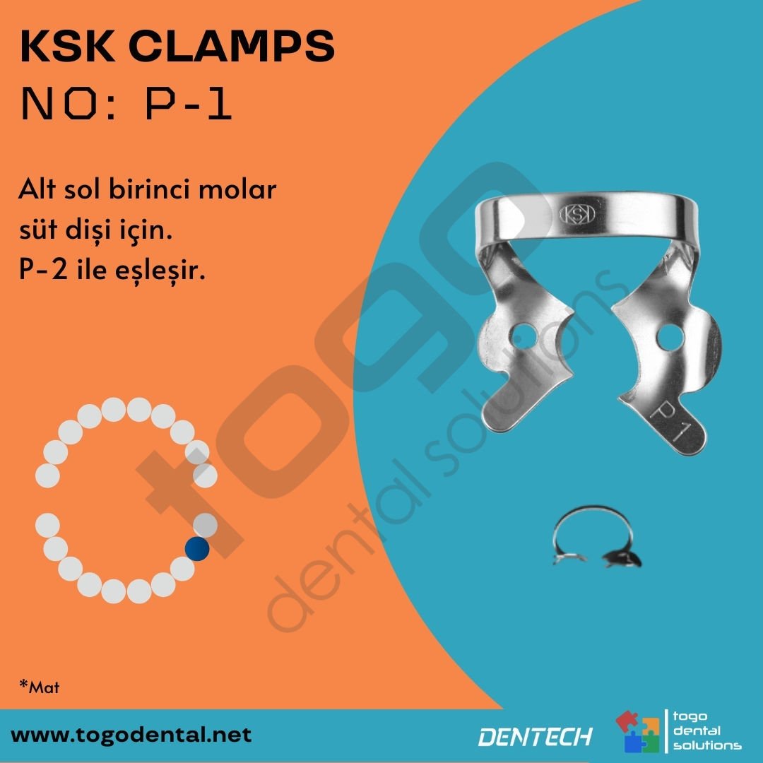 KSK Clamps No:P-1_ Süt Dişi Klemp