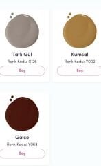 Bi’Boya 4169 Mat Trendy Su Bazlı, Silikonlu, Silinebilir Mat İç Cephe Boyası