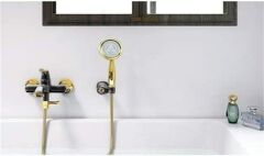 Creavit EG2500-S Elegant Banyo Armatürü SiyahAltın El Duşu dahil