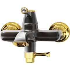 Creavit EG2500-S Elegant Banyo Armatürü SiyahAltın El Duşu dahil