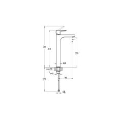 Artema A 42707 Root Round Lavabo Bataryası (Çanak)
