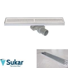 Sukar Line /4-E Lineer Cube Izgaralı Krom Duş Kanalı