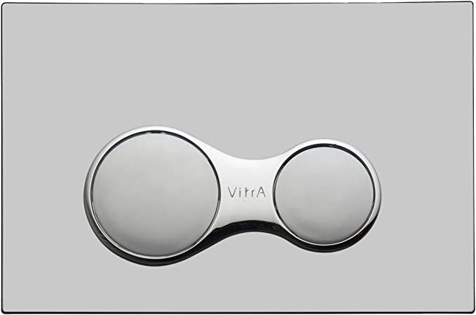 VitrA Sirius 740-0485 Kumanda Paneli, Parlak Krom, Mat Krom