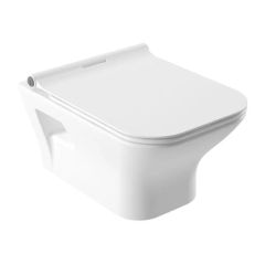SEREL NİTA KANALSIZ KÖŞELİ 52 CM ASMA KLOZET+PELİN SLİM KLOZET KAPAĞI NT70STS110H