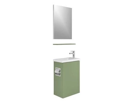 KALE MINIMALIST 50CM SET (LAVABO DOLABI+AYNA+RAF) YEŞİL 610100201218