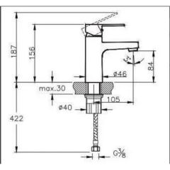 Artema Artema Nora S Lavabo Bataryası Krom A42878