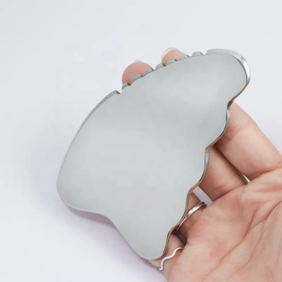 Metal Yüz Masaj Aleti Face Guasha Dalgalı Graston Aparatı