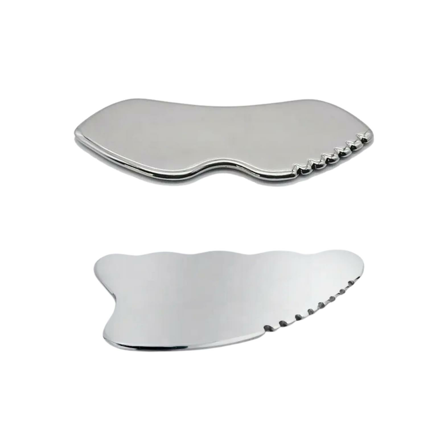 Metal Yüz Masaj Aleti Face Guasha 2 'li Graston Set